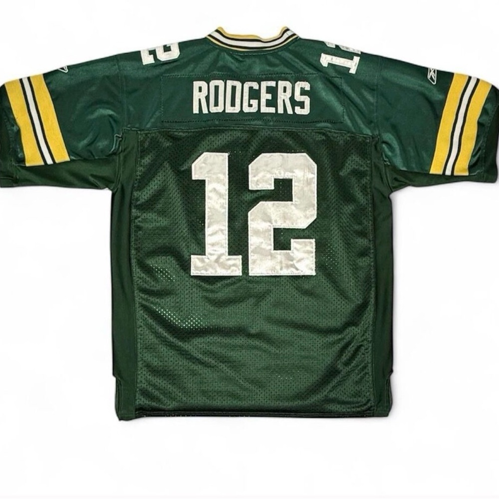 Vtg Green Bay Packer #12 Authentic Aaron Rodgers Jersey Throwback Size XL Reebok